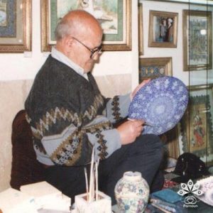 استاد میناکاری غلامحسین فیض‌اللهی 